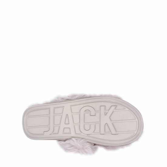 Чехли Jack Wills Fluffy Cross Strap Slippers Jack Wills Fluffy Cross Strap Slippers Чехли