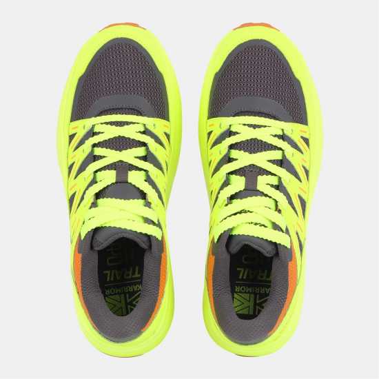 Karrimor Caracal Trail Trainers Mens Grey/Yellow 