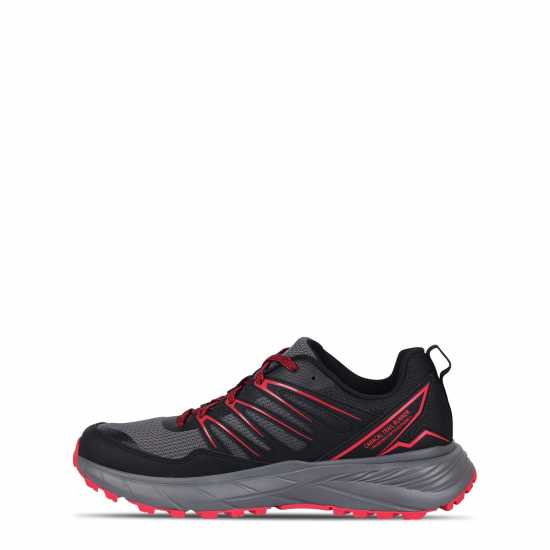 Karrimor Caracal Trail Trainers Mens Черно/Сиво/Червено Мъжки маратонки за бягане