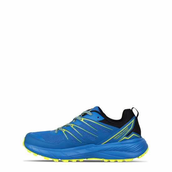 Karrimor Caracal Trail Trainers Mens Синьо/Лайм Мъжки маратонки за бягане