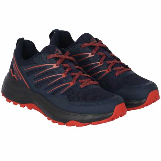 Мъжки Маратонки Бягане По Пътеки Karrimor Caracal Mens Trail Running Shoes Navy/Orange Мъжки маратонки