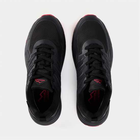 Karrimor Мъжки Маратонки Caracal Waterproof Mens Trainers Черно/Червено Мъжки маратонки за бягане