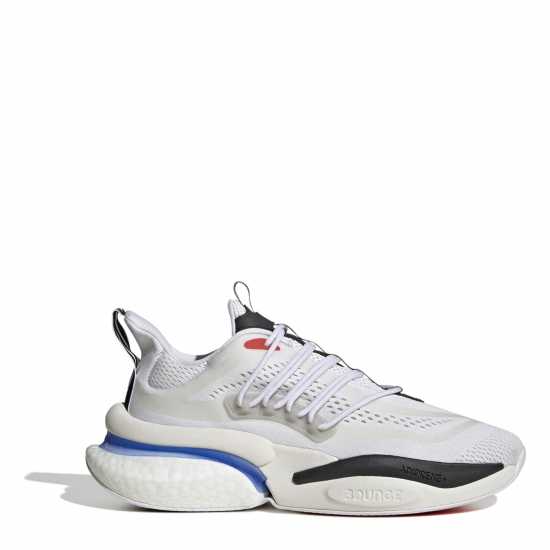 Adidas Мъжки Маратонки Alphaboost V1 Sustainable Mens Trainers White/Blue Мъжки маратонки