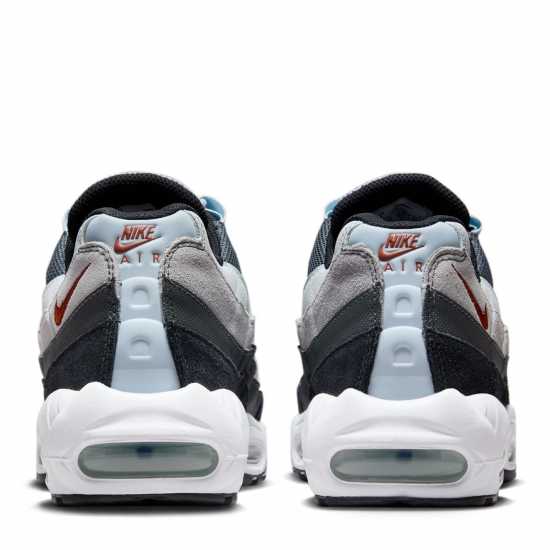 Nike Air Max 95 Essential Shoes Mens Grey/Blue Мъжки маратонки