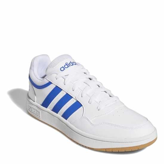 Adidas Мъжки Маратонки Hoops 3.0 Mens Trainers White/Blue/Gum Мъжки маратонки