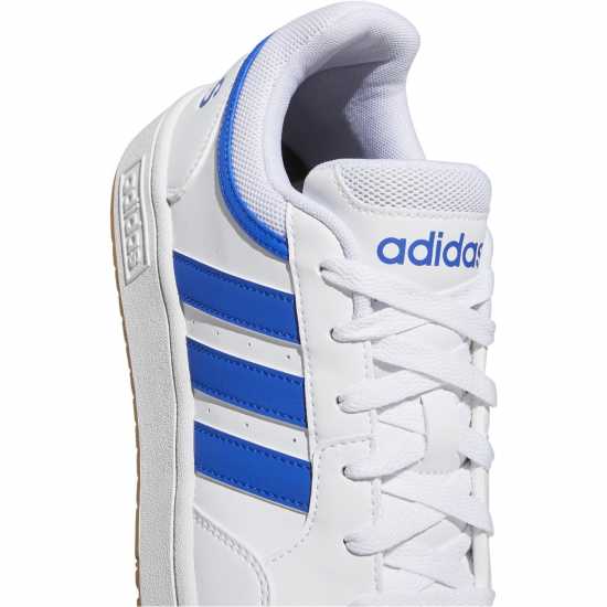 Adidas Мъжки Маратонки Hoops 3.0 Mens Trainers White/Blue/Gum Мъжки маратонки