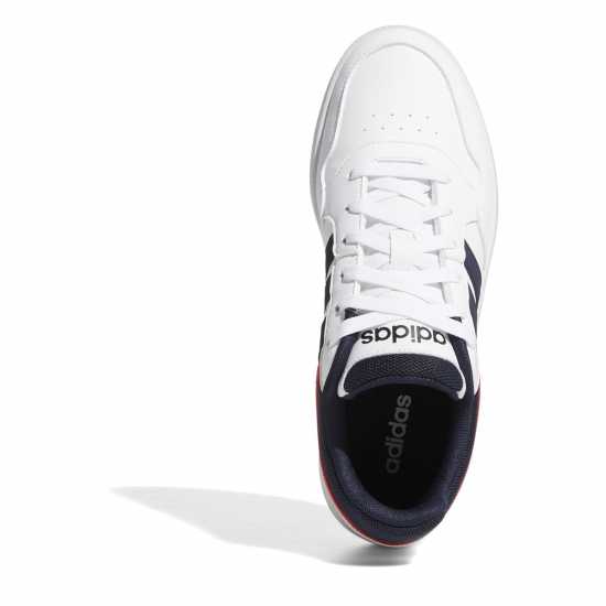 Adidas Мъжки Маратонки Hoops 3.0 Mens Trainers White/Nvy/Red Мъжки маратонки