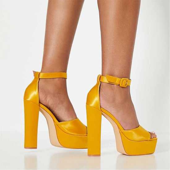 Satin Platform Heels  Дамски обувки