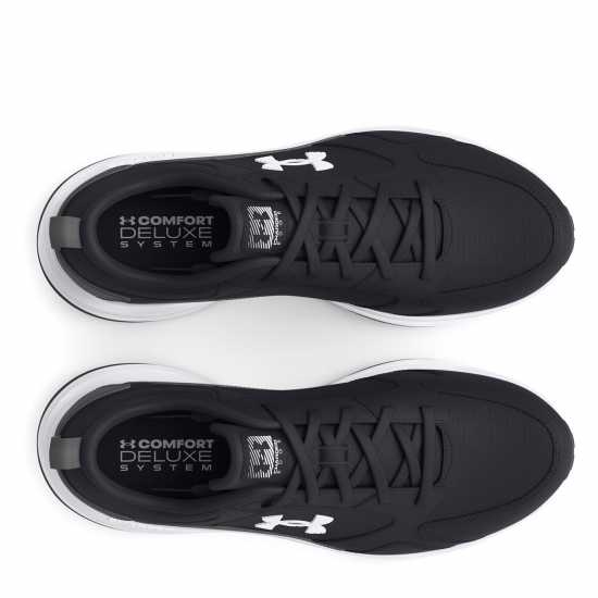 Under Armour Charged Edge Training Shoes Mens Черен/Сив/Бял 
