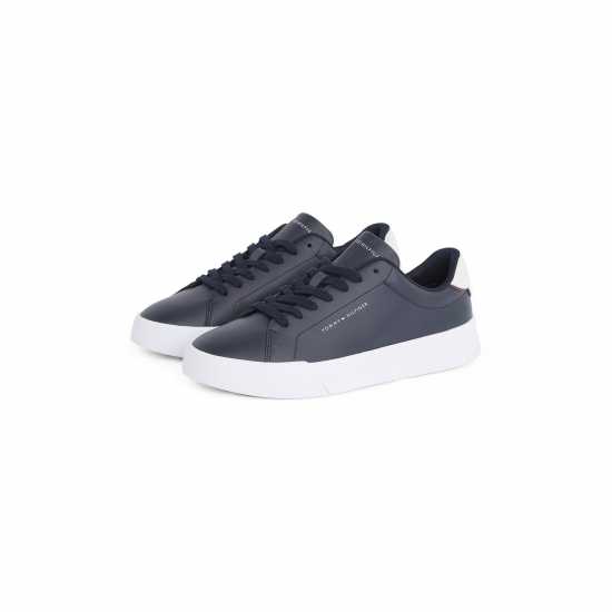 Tommy Hilfiger Ниски Спортни Обувки Court Leather Low Top Trainers Морско синьо/Бяло Tommy Hilfiger Ниски Спортни Обувки Court Leather Low Top Trainers Морско синьо/Бяло