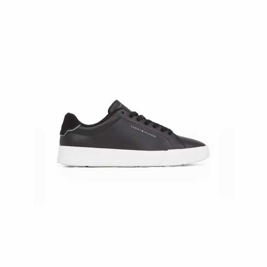Tommy Hilfiger Ниски Спортни Обувки Court Leather Low Top Trainers Черно/Бяло 