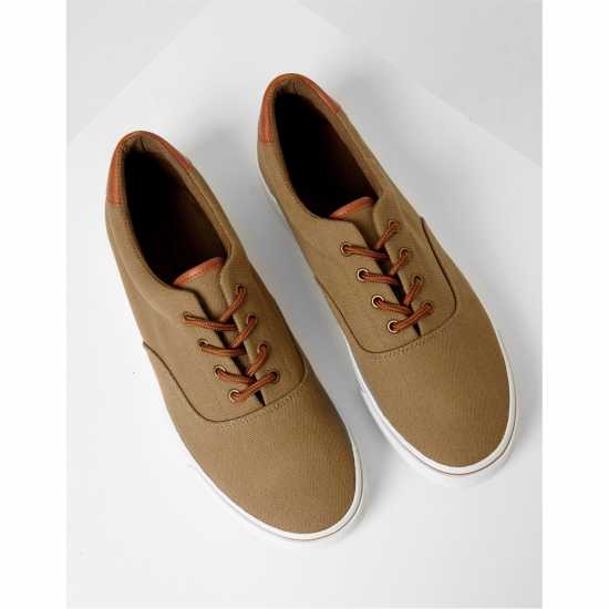 Threadbare Men's Casual Low-Top Trainers Хаки 