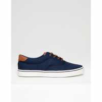 Threadbare Men's Casual Low-Top Trainers Морска синьо 