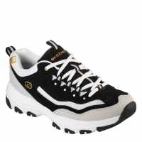 Skechers Men's Casual Low-Top Trainers Black/Gold Skechers Men's Casual Low-Top Trainers Black/Gold