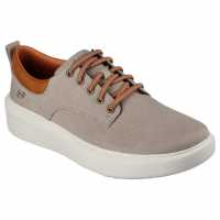 Skechers Round Toe Canvas Bungee Slilp On Low-Top Trainers Mens