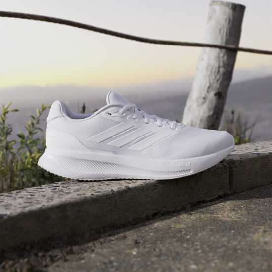 Мъжки маратонки Adidas Run Falcon 5 Trainers Mens Три бяло Adidas Run Falcon 5 Trainers Mens Три бяло Мъжки маратонки