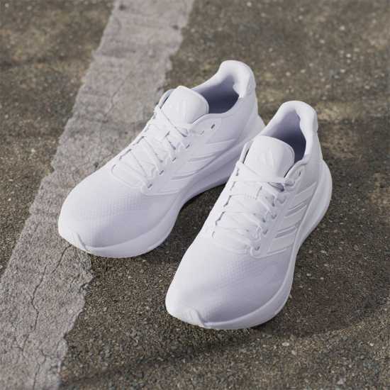 Мъжки маратонки Adidas Run Falcon 5 Trainers Mens Три бяло Adidas Run Falcon 5 Trainers Mens Три бяло Мъжки маратонки