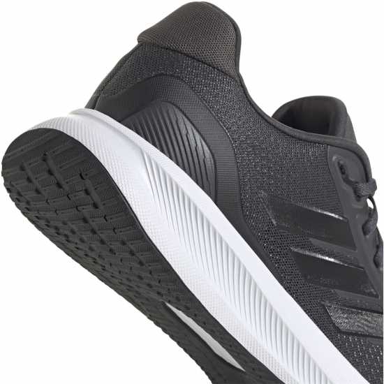 Adidas Run Falcon 5 Trainers Mens Сиво/Бяло Мъжки маратонки