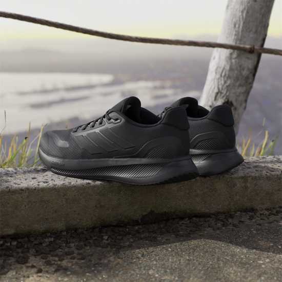 Мъжки маратонки Adidas Run Falcon 5 Trainers Mens Трикратно черно Adidas Run Falcon 5 Trainers Mens Трикратно черно Мъжки маратонки