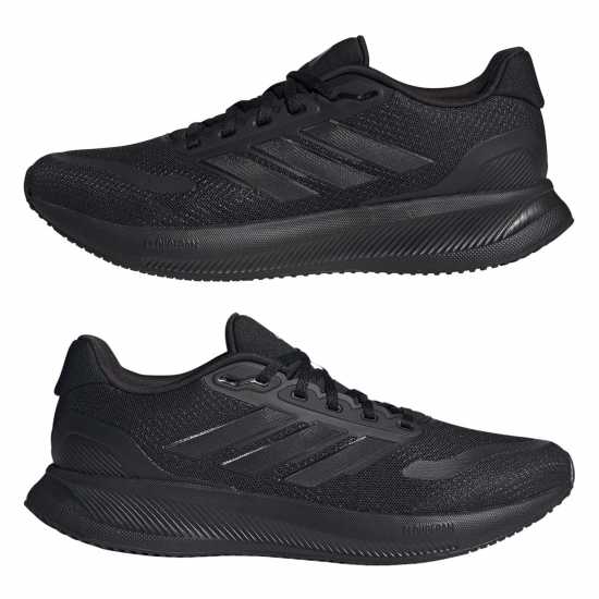 Мъжки маратонки Adidas Run Falcon 5 Trainers Mens Трикратно черно Adidas Run Falcon 5 Trainers Mens Трикратно черно Мъжки маратонки