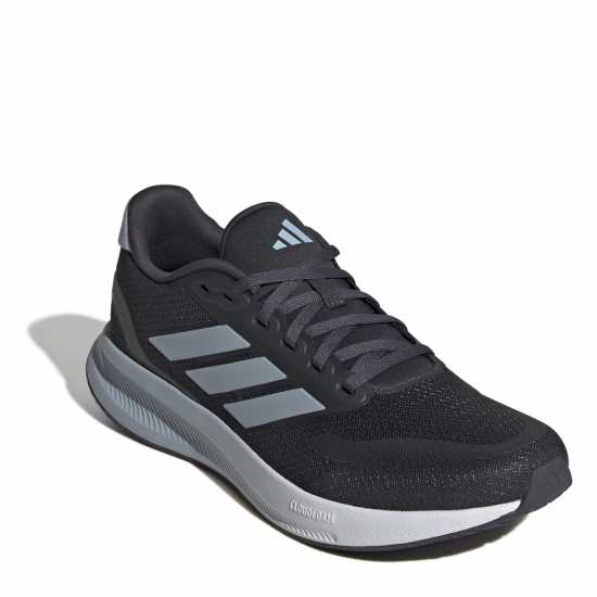 Мъжки маратонки Adidas Run Falcon 5 Trainers Mens Карбон/Синьо/Бяло Adidas Run Falcon 5 Trainers Mens Карбон/Синьо/Бяло Мъжки маратонки