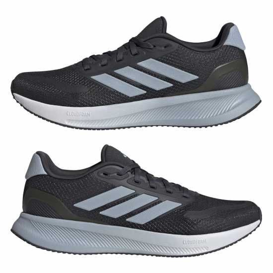 Мъжки маратонки Adidas Run Falcon 5 Trainers Mens Карбон/Синьо/Бяло Adidas Run Falcon 5 Trainers Mens Карбон/Синьо/Бяло Мъжки маратонки