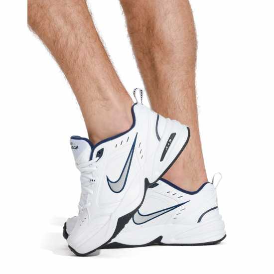 Мъжки маратонки Nike Air Monarch Iv Training Shoes Mens Бяло/сребро Nike Air Monarch Iv Training Shoes Mens Бяло/сребро Мъжки маратонки