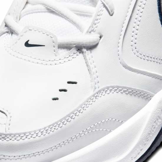 Nike Air Monarch Iv Training Shoes Mens White/Silver Мъжки високи кецове