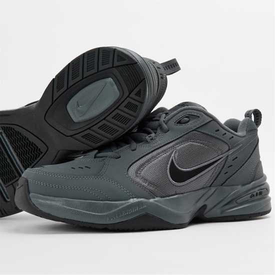 Мъжки маратонки Nike Air Monarch Iv Training Shoes Mens Сиво/Черно Nike Air Monarch Iv Training Shoes Mens Сиво/Черно Мъжки маратонки