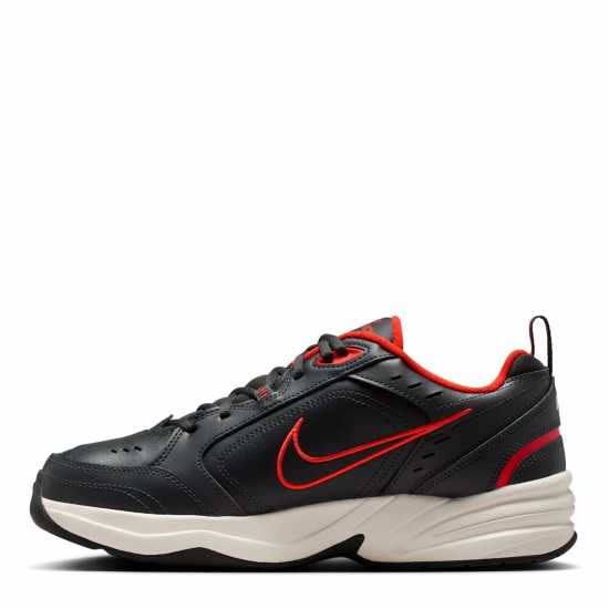 Nike Air Monarch Iv Training Shoes Mens Black/Red 