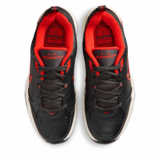Nike Air Monarch Iv Training Shoes Mens Black/Red 