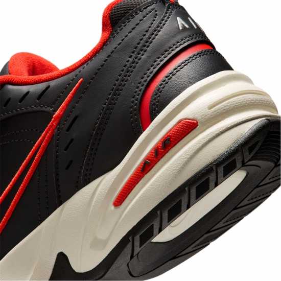 Nike Air Monarch Iv Training Shoes Mens Black/Red 