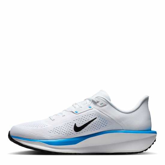 Nike Quest 6 Mens Road Running Shoes Бяло/Черно-Синьо 