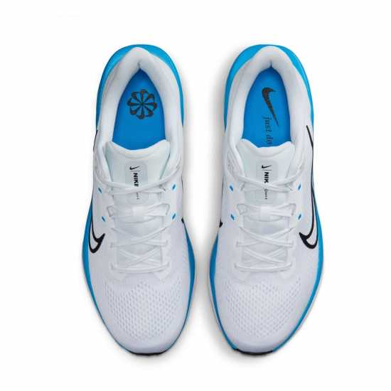 Nike Quest 6 Mens Road Running Shoes Бяло/Черно-Синьо 
