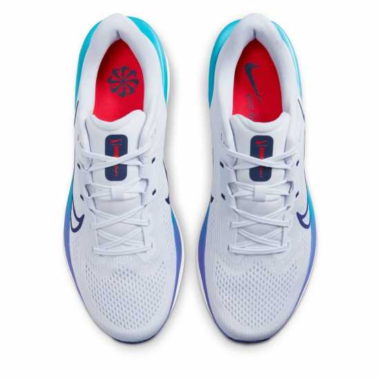 Nike Quest 6 Mens Road Running Shoes Сиво/Синьо/Бяло Мъжки маратонки за бягане