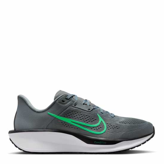 Nike Quest 6 Mens Road Running Shoes Grey/Green Мъжки маратонки за бягане