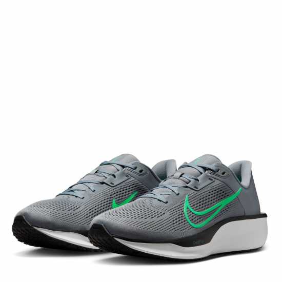 Nike Quest 6 Mens Road Running Shoes Grey/Green Мъжки маратонки за бягане