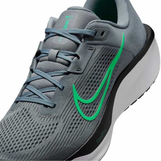 Nike Quest 6 Mens Road Running Shoes Grey/Green Мъжки маратонки за бягане
