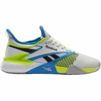 Reebok Nano Court Training Shoes Mens Бяло/Лайм/Аква Мъжки високи кецове