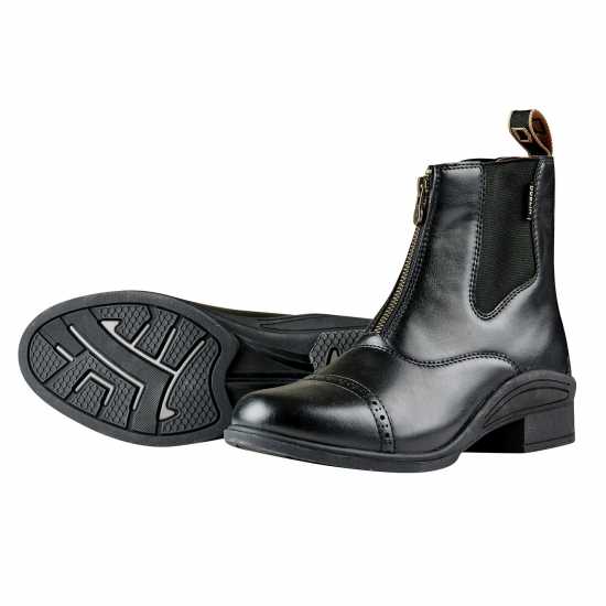 Боти за бричове Dublin Altitude Zip Paddock Boot Black Dublin Altitude Zip Paddock Boot Black Боти за бричове