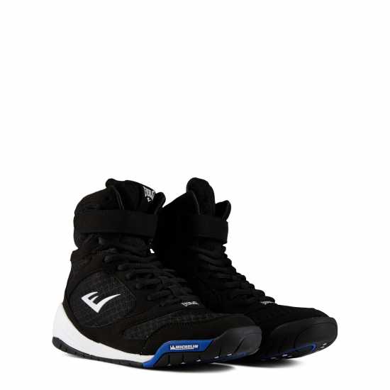 Бокс обувки Everlast Pro Elite Boxing Boots Mens Черно Everlast Pro Elite Boxing Boots Mens Черно Бокс обувки