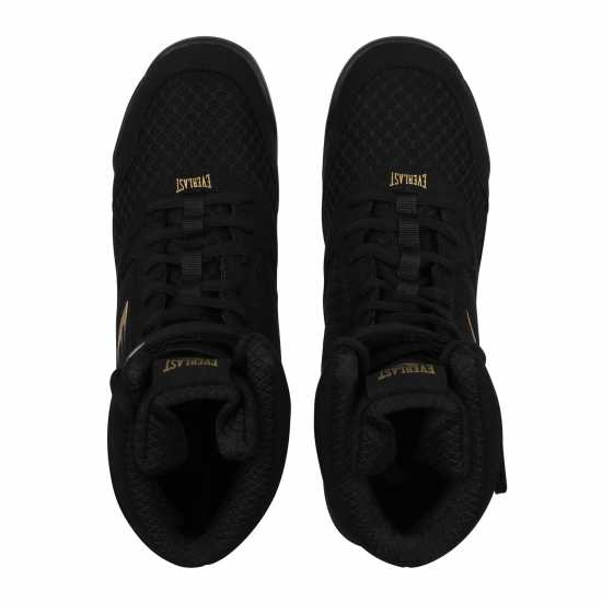 Бокс обувки Everlast Pro Elite Boxing Boots Mens Черно Everlast Pro Elite Boxing Boots Mens Черно Бокс обувки