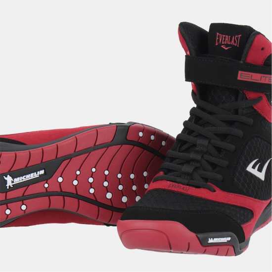 Everlast Pro Elite Boxing Boots Mens Everlast Pro Elite Boxing Boots Mens Черно/Червено