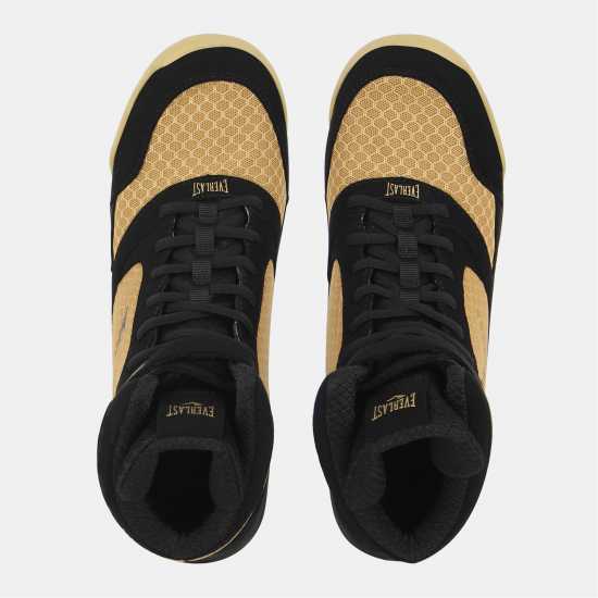Everlast Pro Elite Boxing Boots Mens Черно/Злато 