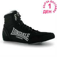 Lonsdale Мъжки Обувки За Бокс Contender Mens Boxing Boots Black/White Мъжки маратонки