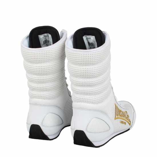 Бокс обувки Lonsdale Contender Boxing Boots Бяло/Черно/Злато Lonsdale Contender Boxing Boots Бяло/Черно/Злато Бокс обувки