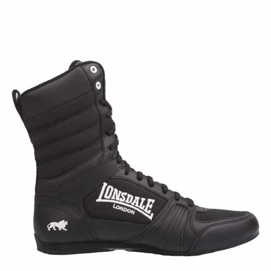 Lonsdale Contender Boxing Boots Черно/Бяло Бокс обувки