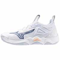 Mizuno Wave Momentum 3 Netball Shoes White/Navy Peon Дамски маратонки