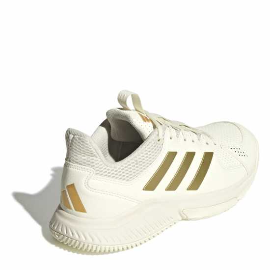 Нетбол Adidas Court Flight Netball Shoes Womens White/Gold Adidas Court Flight Netball Shoes Womens White/Gold Нетбол