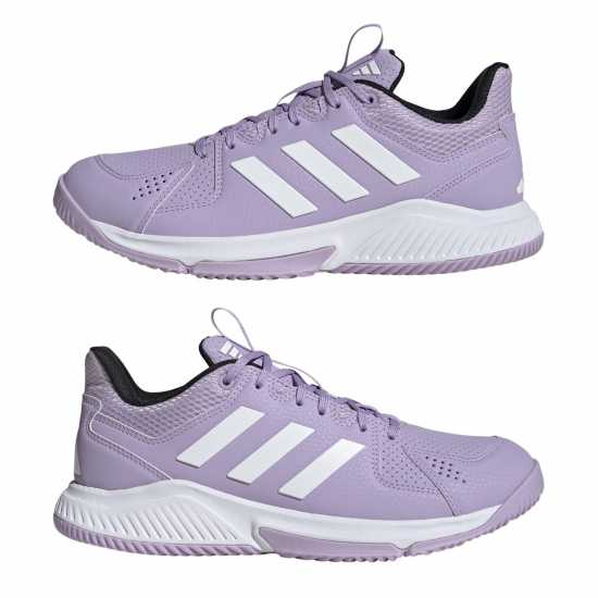 Нетбол Adidas Court Flight Netball Shoes Womens Plum/Wte/Blk Adidas Court Flight Netball Shoes Womens Plum/Wte/Blk Нетбол
